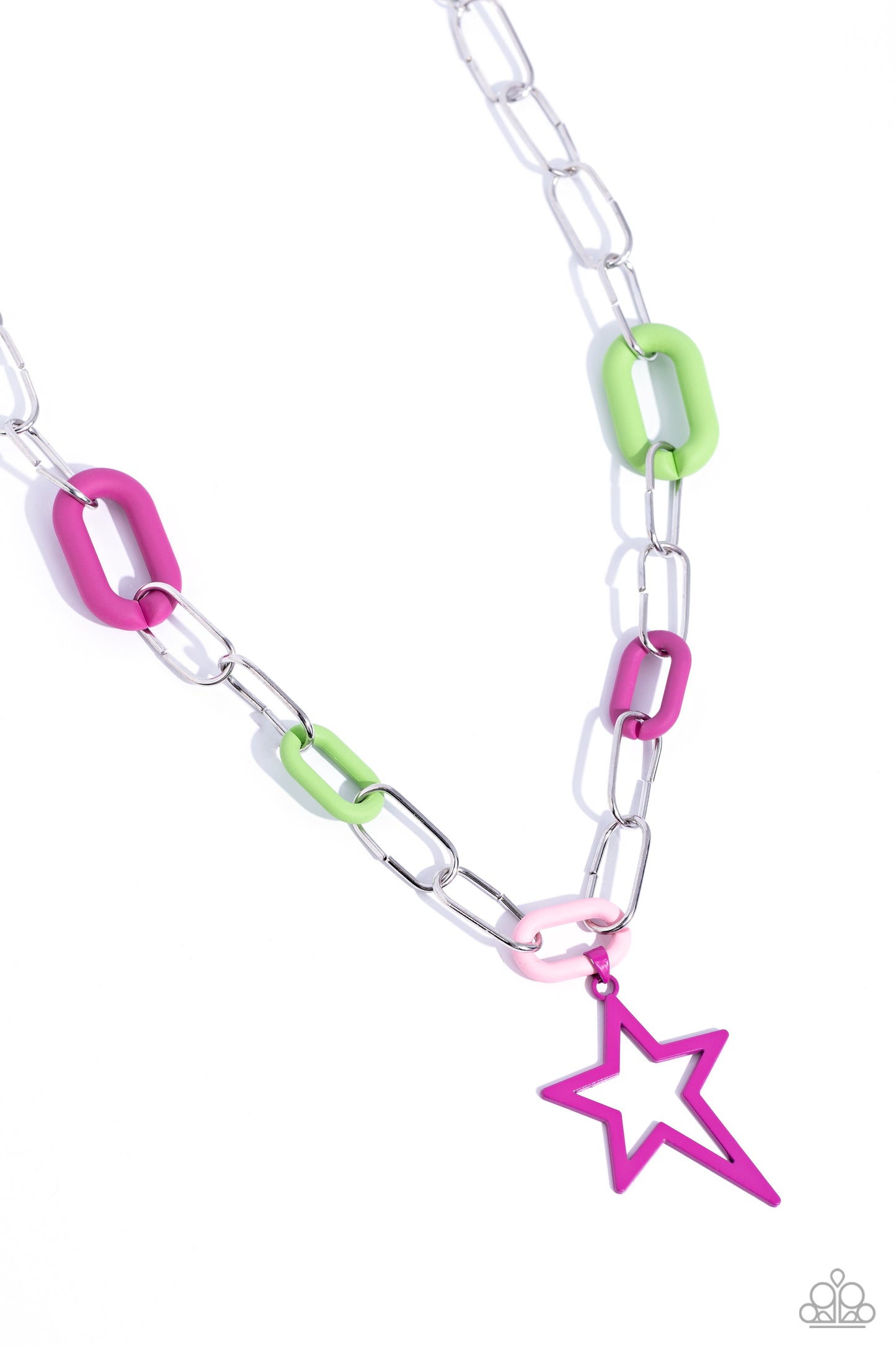 Stargazing Show - Pink Necklace - Paparazzi Accessories - Alies Bling Bar