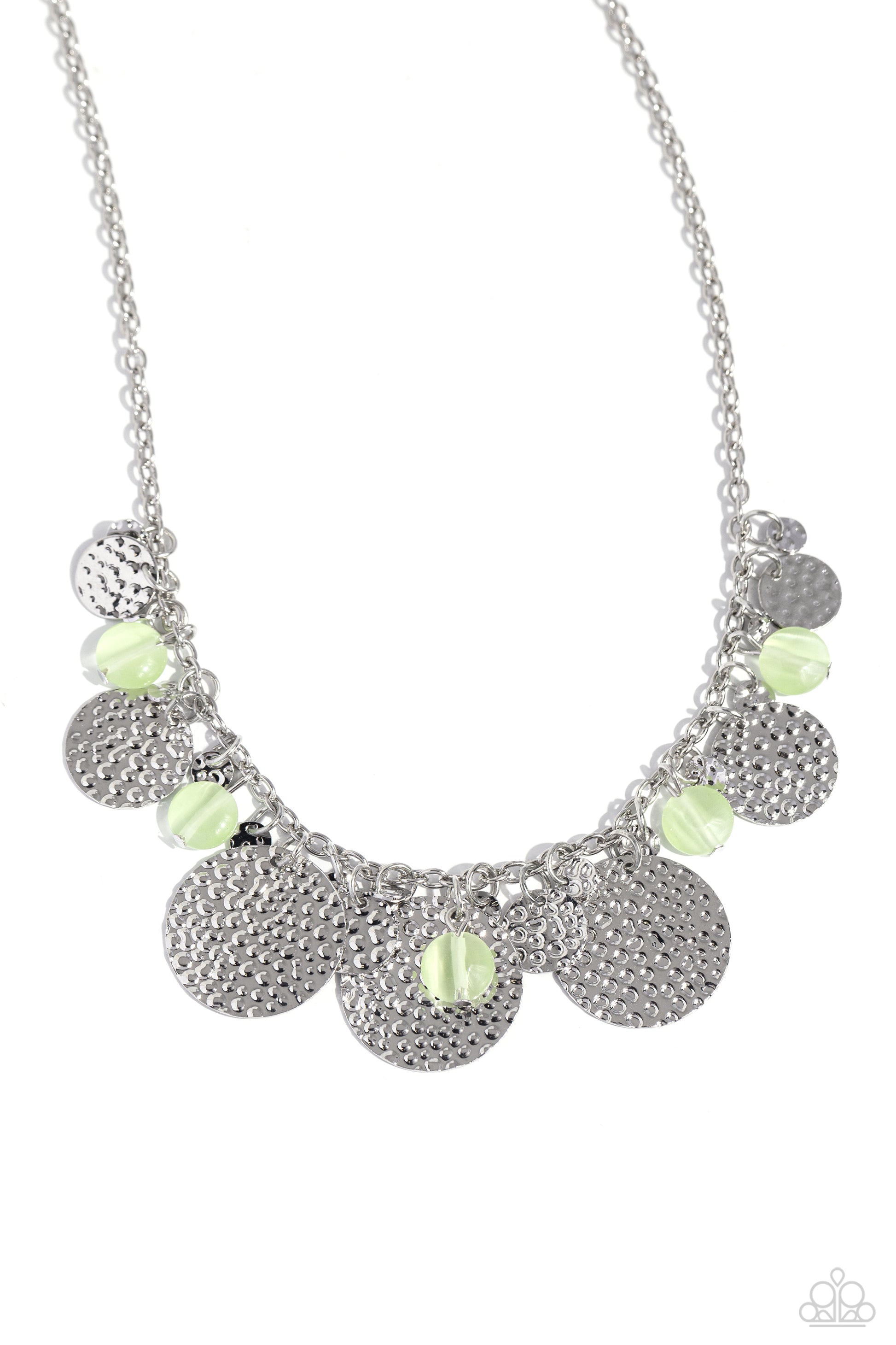 Radiant Review - Green Necklace - Paparazzi Accessories - Alies Bling Bar