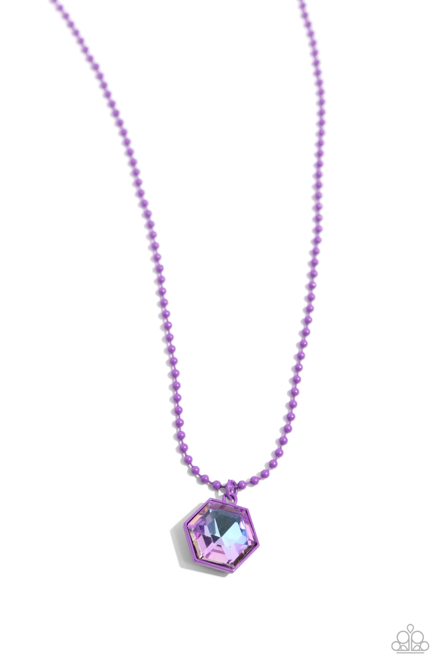 Sprinkle of Simplicity - Purple Necklace - Paparazzi Accessories - Alies Bling Bar