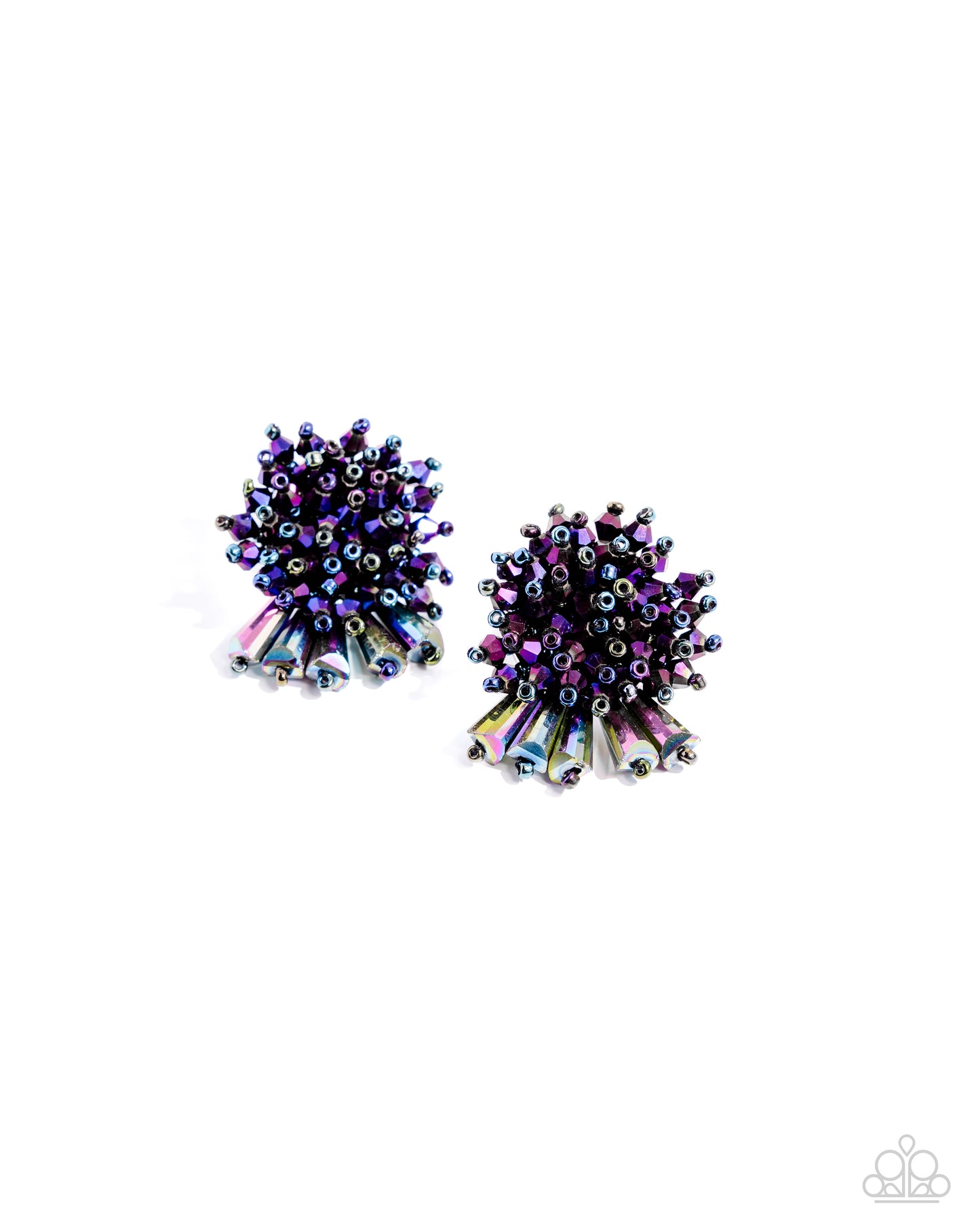 Streamlined Sass - Purple Earrings - Paparazzi Accessories - Alies Bling Bar