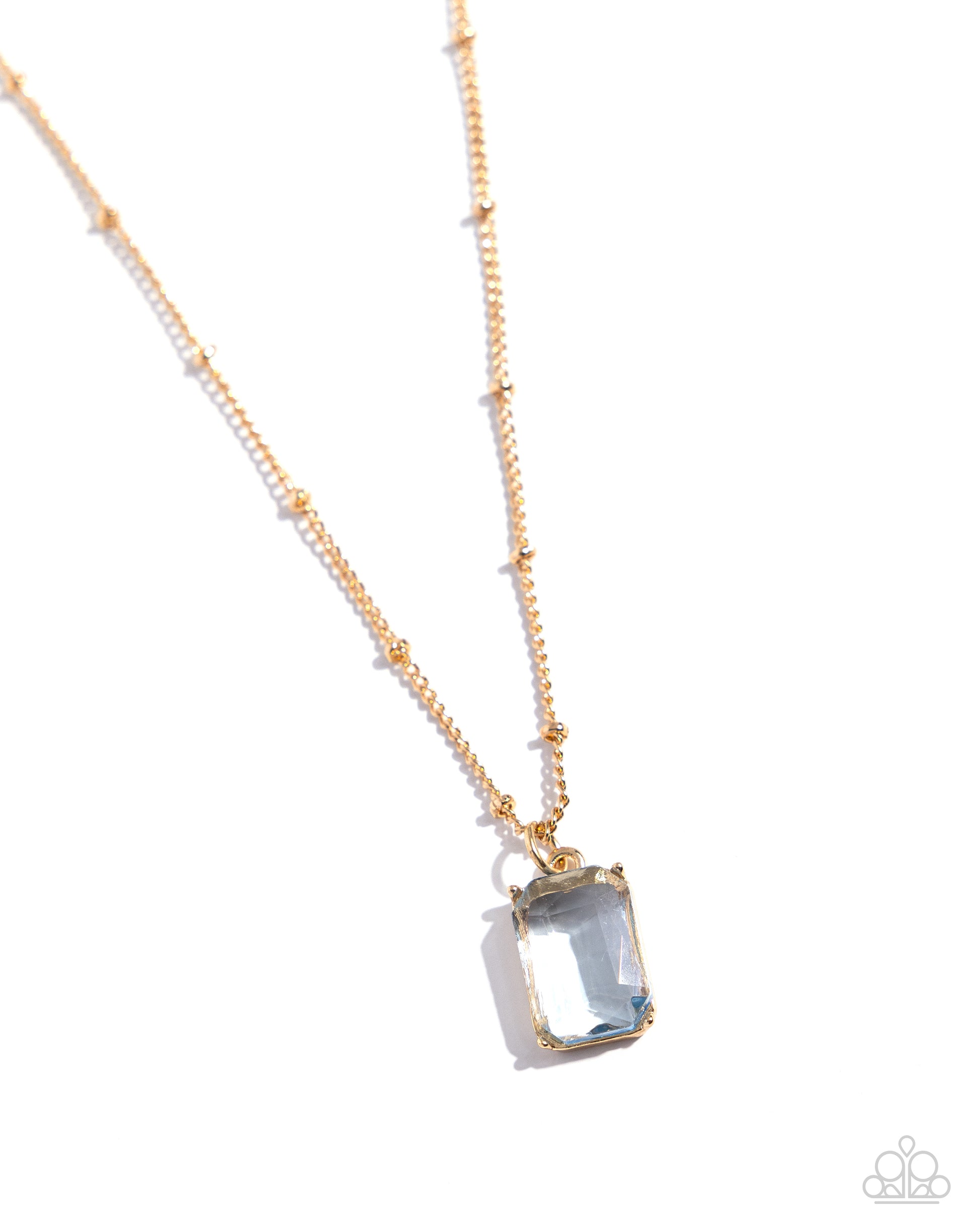 Suave Simplicity - Blue Necklace - Paparazzi Accessories - Alies Bling Bar