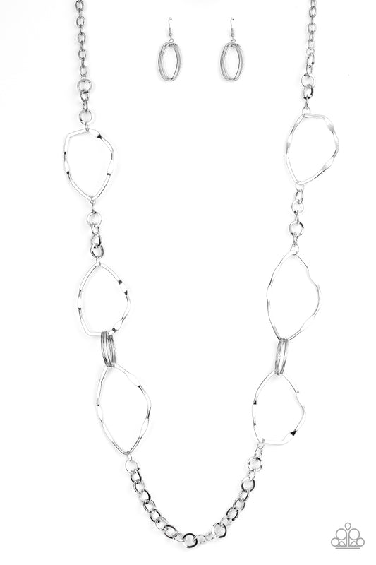 Paparazzi Accessories - Abstract Artifact - Silver Necklace - Alies Bling Bar