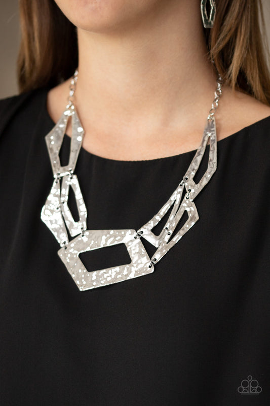 Paparazzi Accessories - Break The Mold - Silver Necklace - Alies Bling Bar