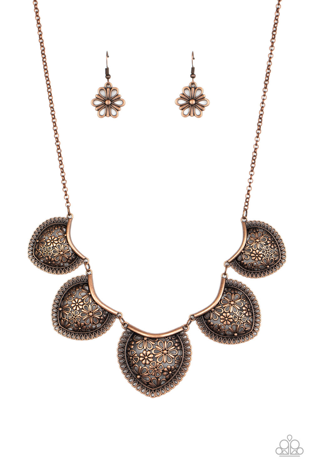 Paparazzi Accessories - Garden Pixie - Copper Necklace - Alies Bling Bar