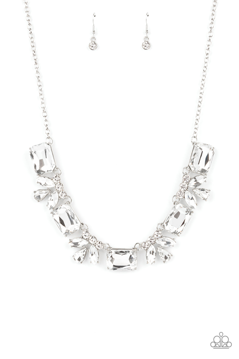 Paparazzi - Long Live Sparkle - White Necklace“ - Paparazzi Accessories - Alies Bling Bar