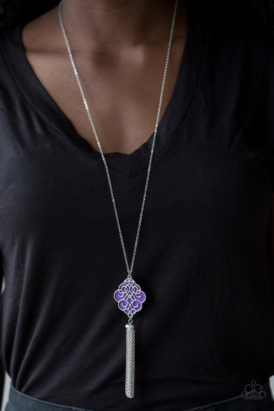 Paparazzi Accessories - Malibu Mandala - Purple Necklace - Alies Bling Bar