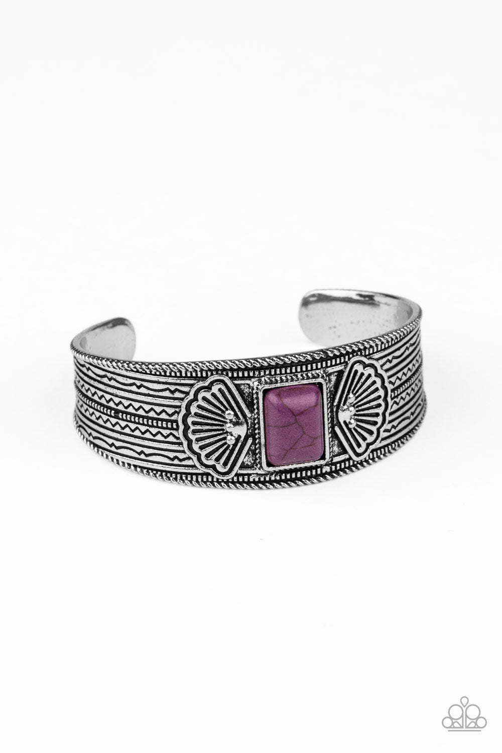 Paparazzi Accessories - Ocean Mist - Purple Bracelet - Alies Bling Bar