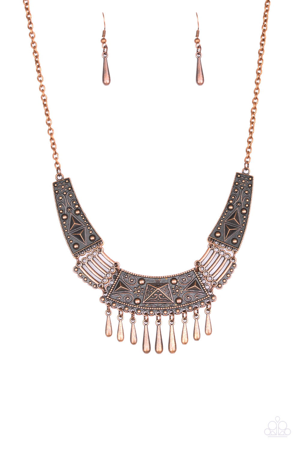 Paparazzi Accessories - STEER It Up - Copper Necklace - Alies Bling Bar
