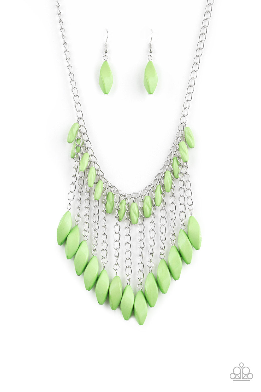 Paparazzi Accessories - Venturous Vibes - Green Necklace - Aliesblingbar