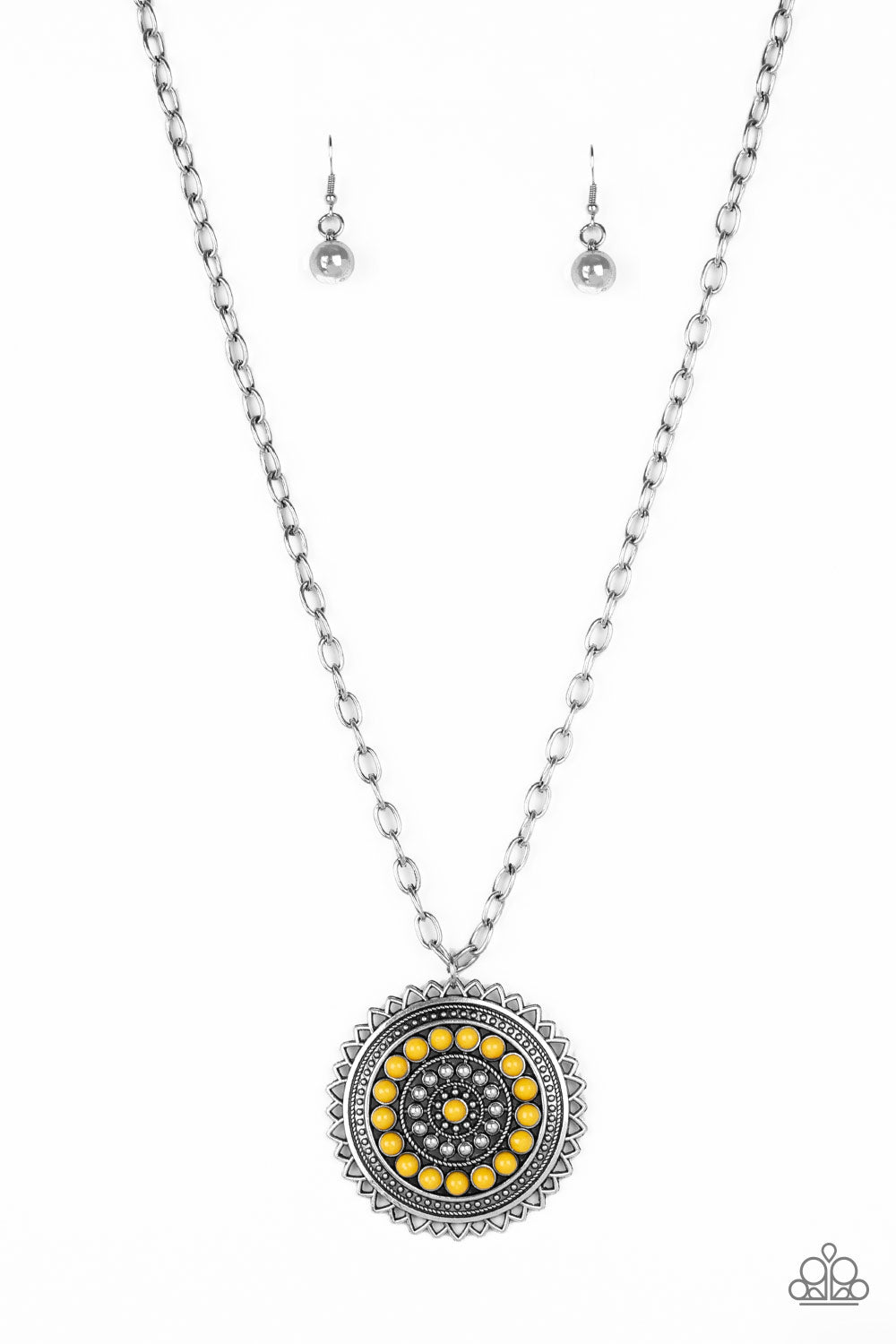 Paparazzi Accessories - Lost SOL - Yellow Necklace - Alies Bling Bar