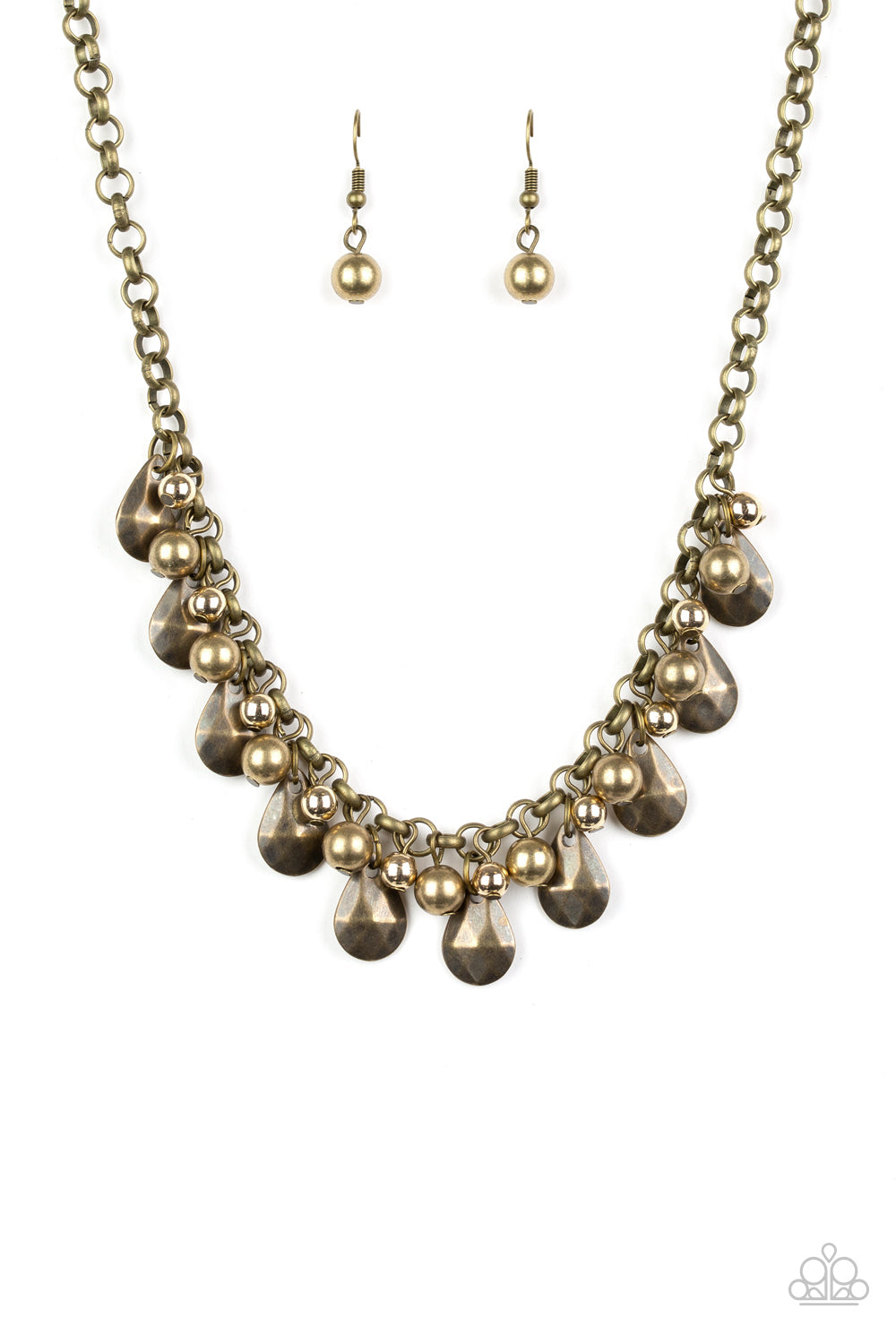 Paparazzi - Stage Stunner - Brass Necklace - Alies Bling Bar