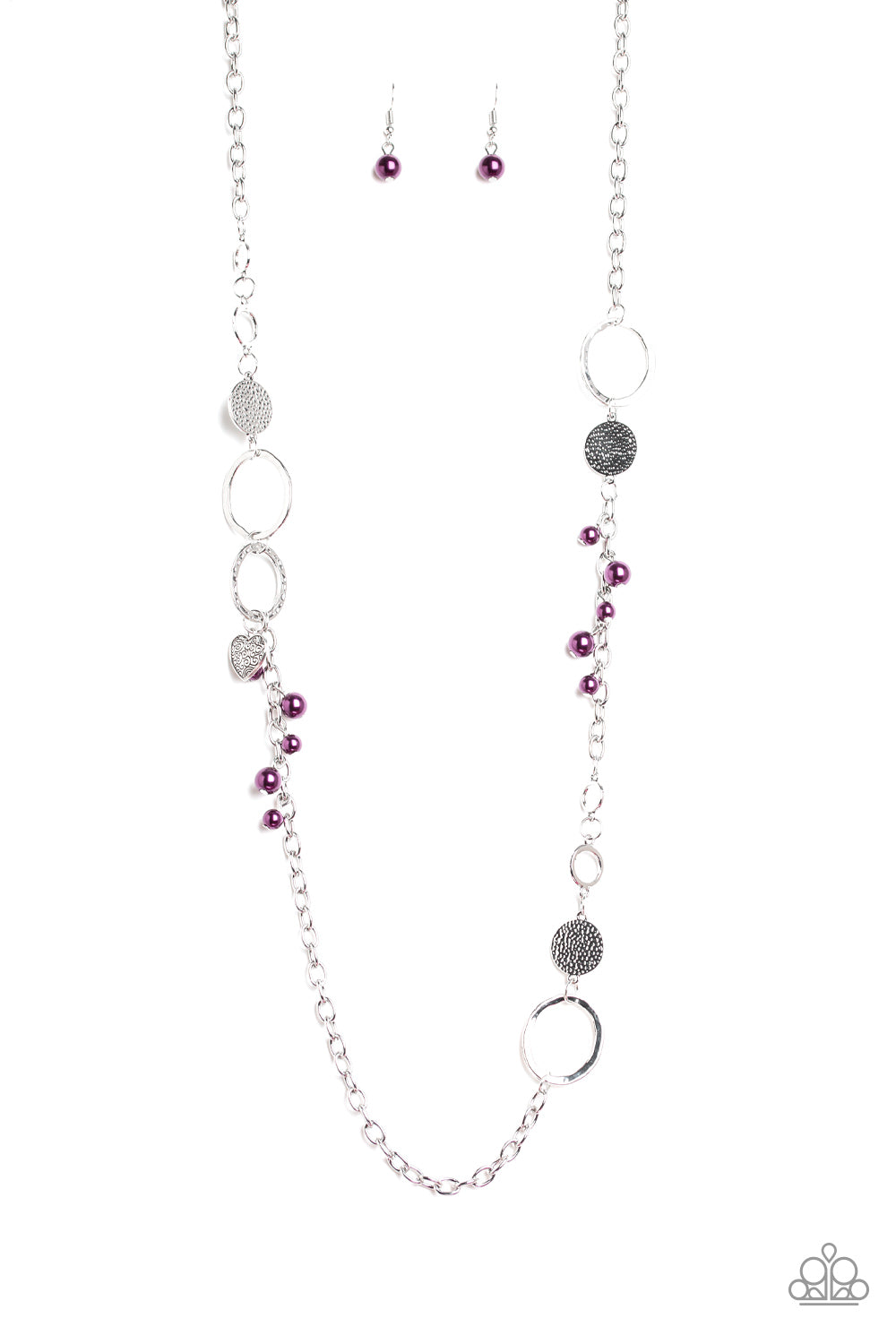 Unapologetic Flirt - Purple Shimmery Paparazzi Necklace - Aliesblingbar