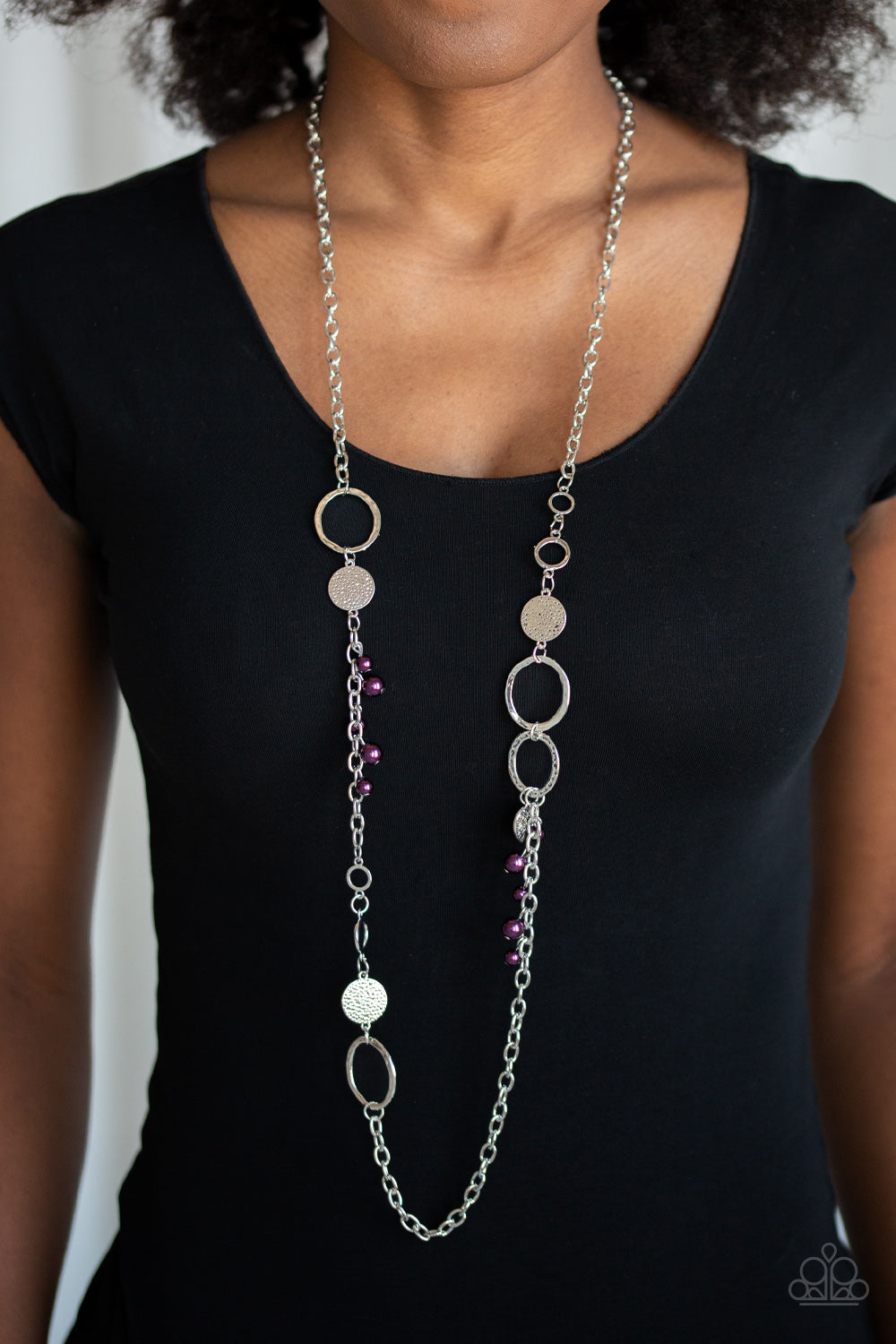 Unapologetic Flirt - Purple Shimmery Paparazzi Necklace - Aliesblingbar