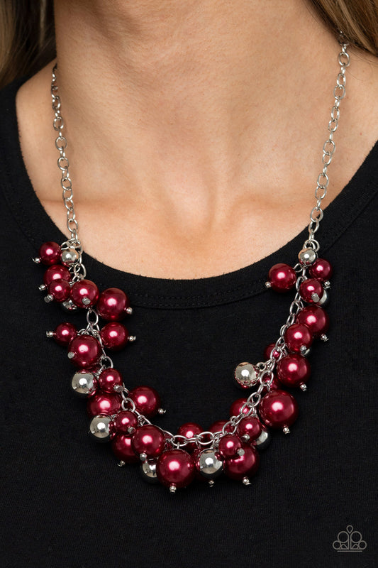 Paparazzi Accessories - Uptown Upgrade - Red Necklace - Alies Bling Bar
