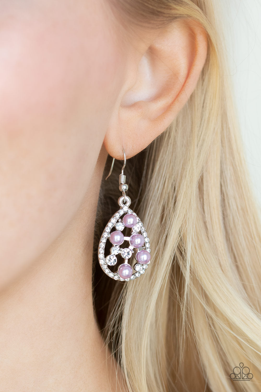 Paparazzi Accessories - Fabulously Wealthy - Purple Earrings - Alies Bling Bar