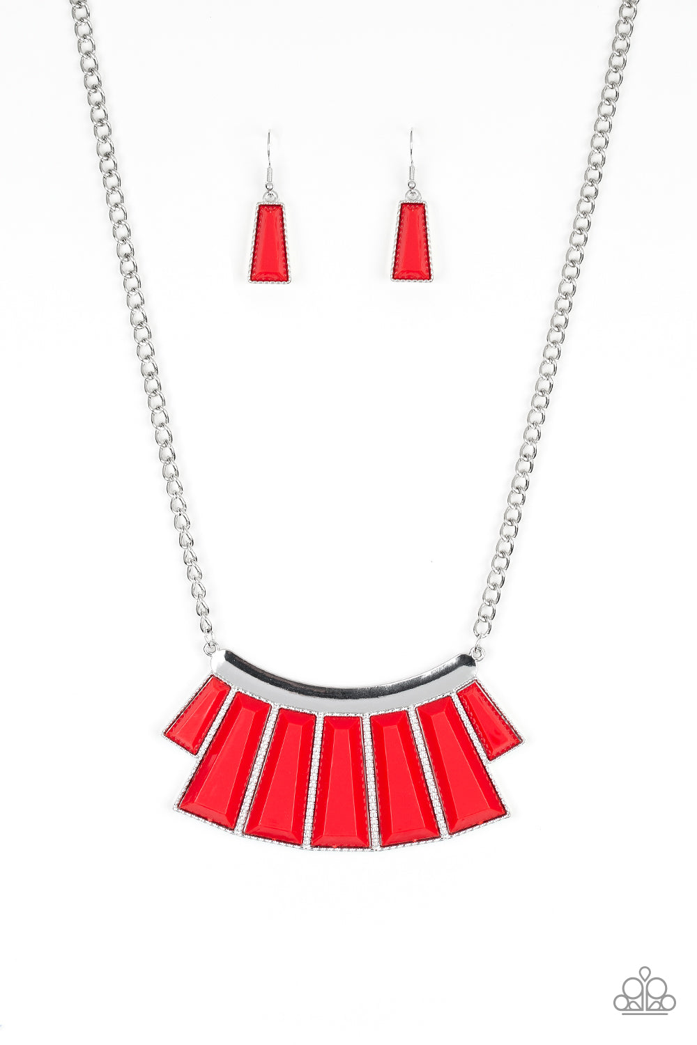 Glamour Goddess - Red Necklace - Paparazzi Accessories - Alies Bling Bar