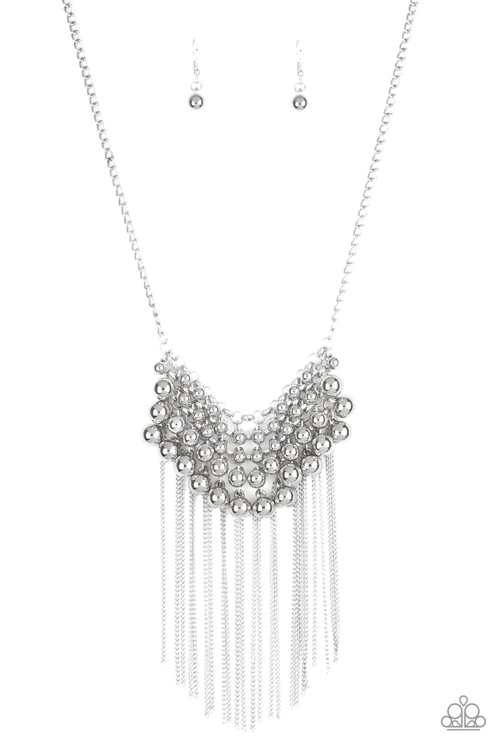 Paparazzi DIVA-de and Rule - Silver Necklace - Alies Bling Bar