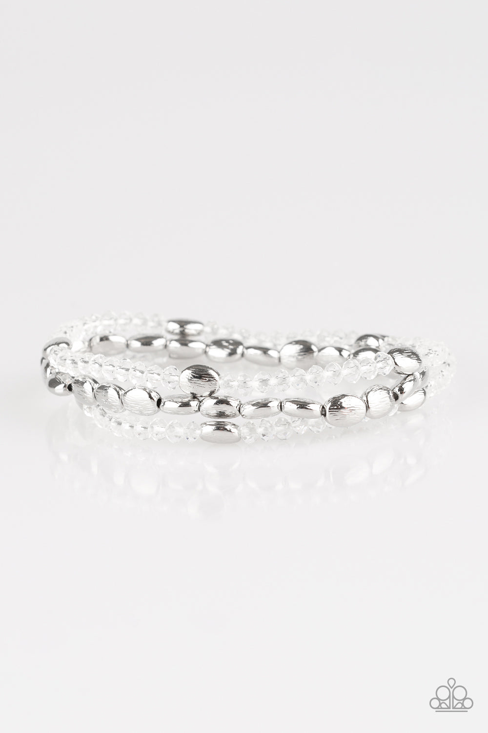 Paparazzi Accessories - Hello Beautiful - White Bracelet - Alies Bling Bar