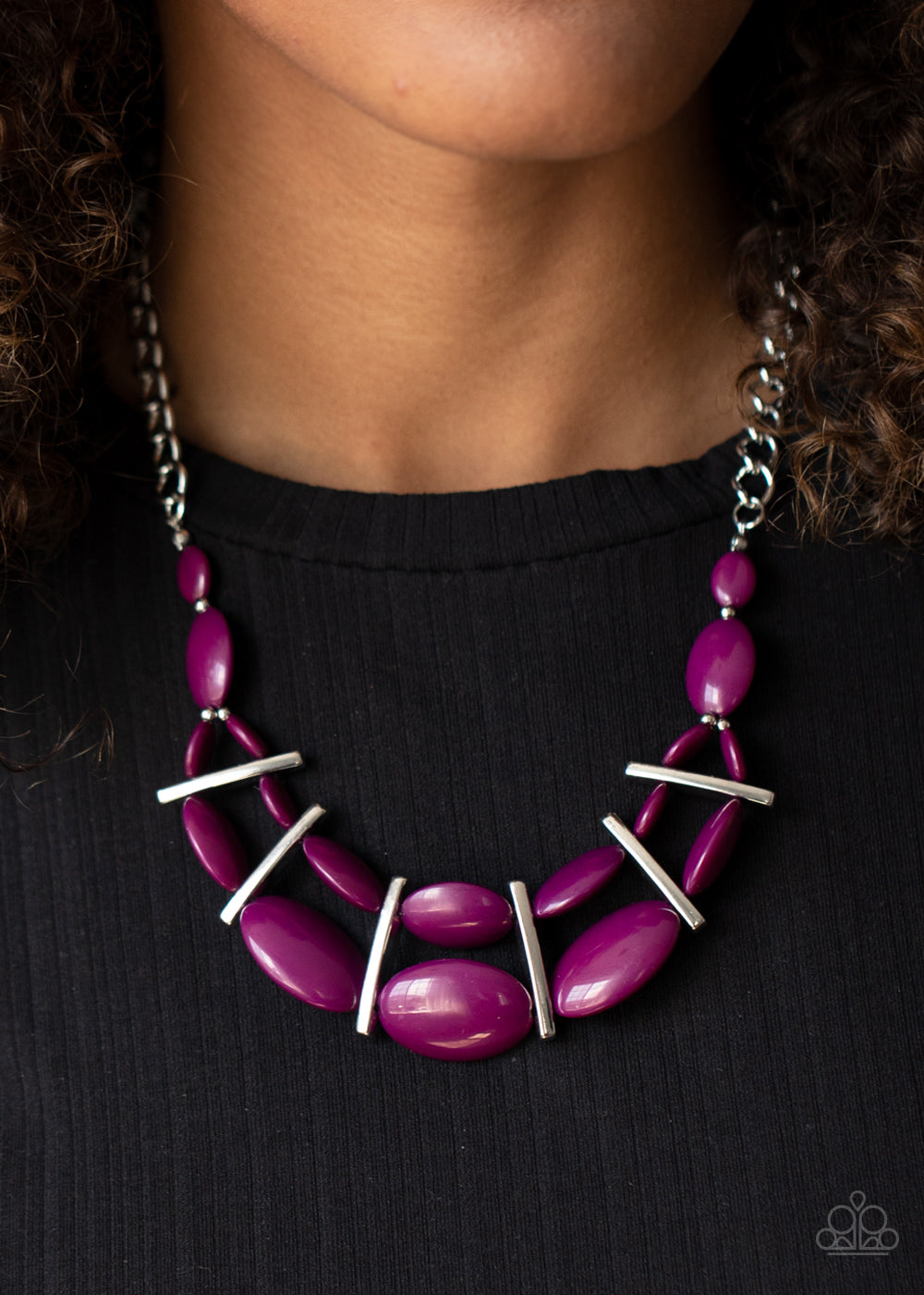 Paparazzi Accessories - Law of the Jungle - Purple Necklace - Alies Bling Bar