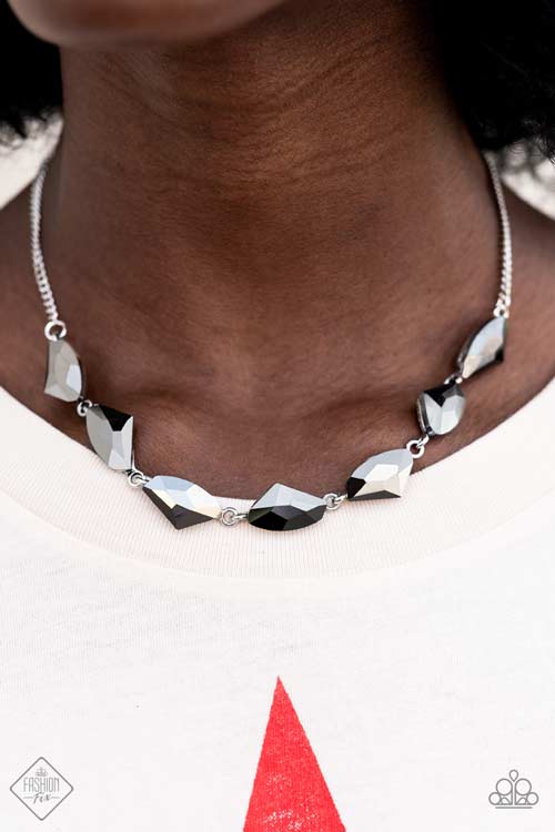 Raw Rapture - Silver Necklace- Paparazzi Accessories - Alies Bling Bar