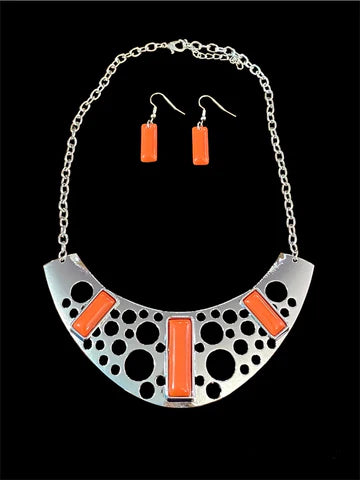 Real Zeal - Orange Necklace - Paparazzi Accessories - Alies Bling Bar