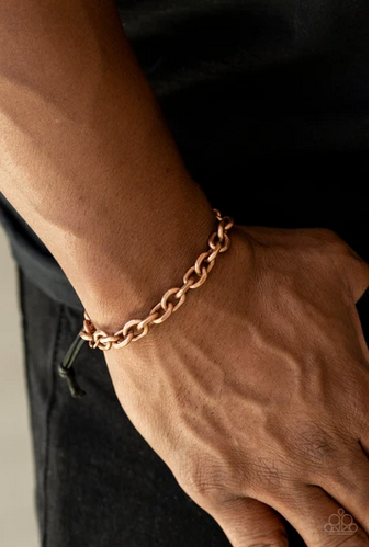Paparazzi Accessories - Rumble - Copper Bracelet - Alies Bling Bar