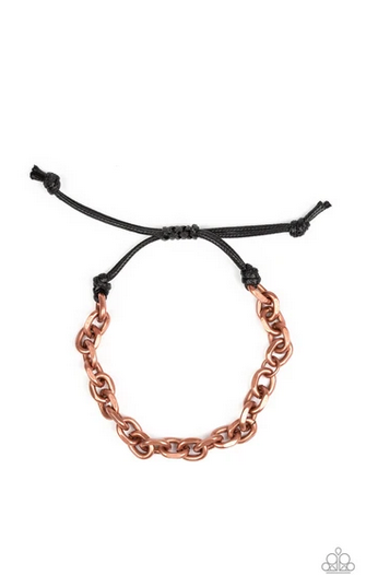 Paparazzi Accessories - Rumble - Copper Bracelet - Alies Bling Bar