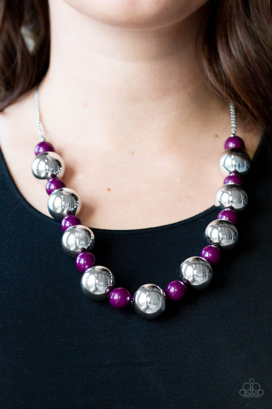 Paparazzi Accessories - Top Pop - Purple Necklace - Alies Bling Bar