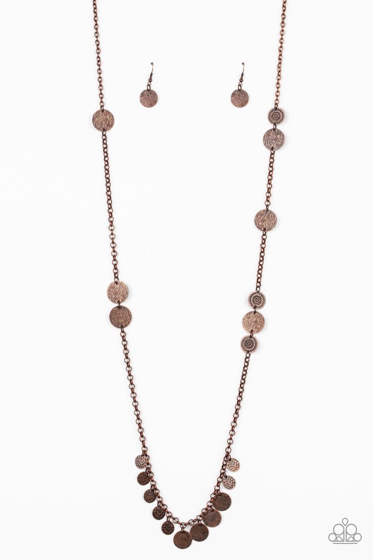 Paparazzi - Trailblazing Trinket - Copper Necklace - Alies Bling Bar