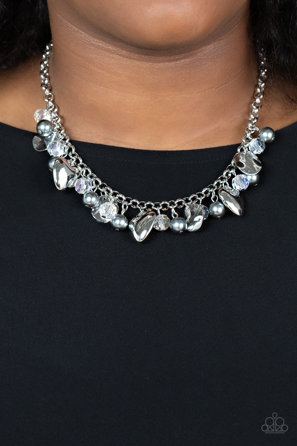 Paparazzi - True Loves Trove - Silver Necklace