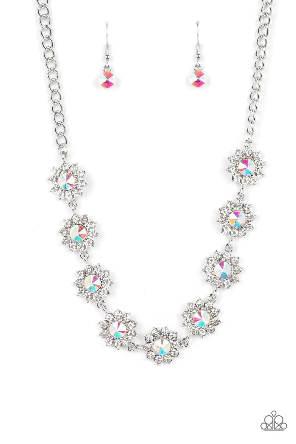 Blooming Brilliance - Multi Necklace - Paparazzi Accessories - Alies Bling Bar