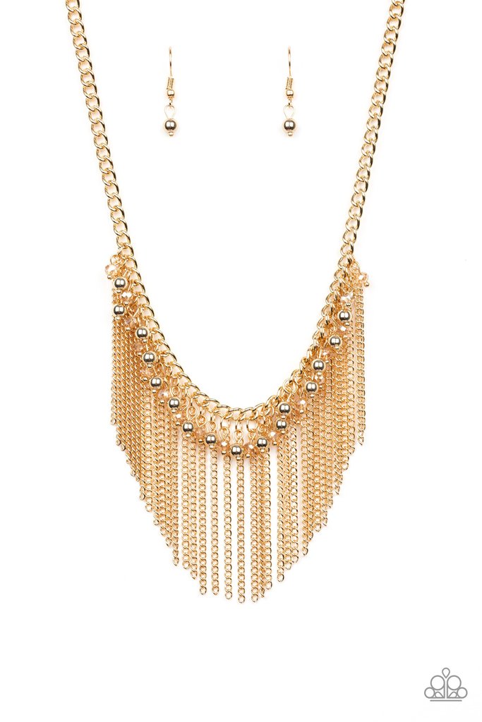 Paparazzi - Divinely Diva - Gold Necklace - Alie's Bling Bar