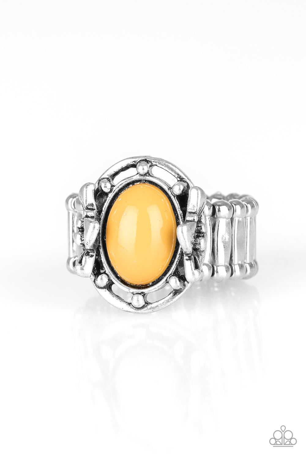 Paparazzi Accessories - Color Me Confident - Yellow Ring - Alies Bling Bar