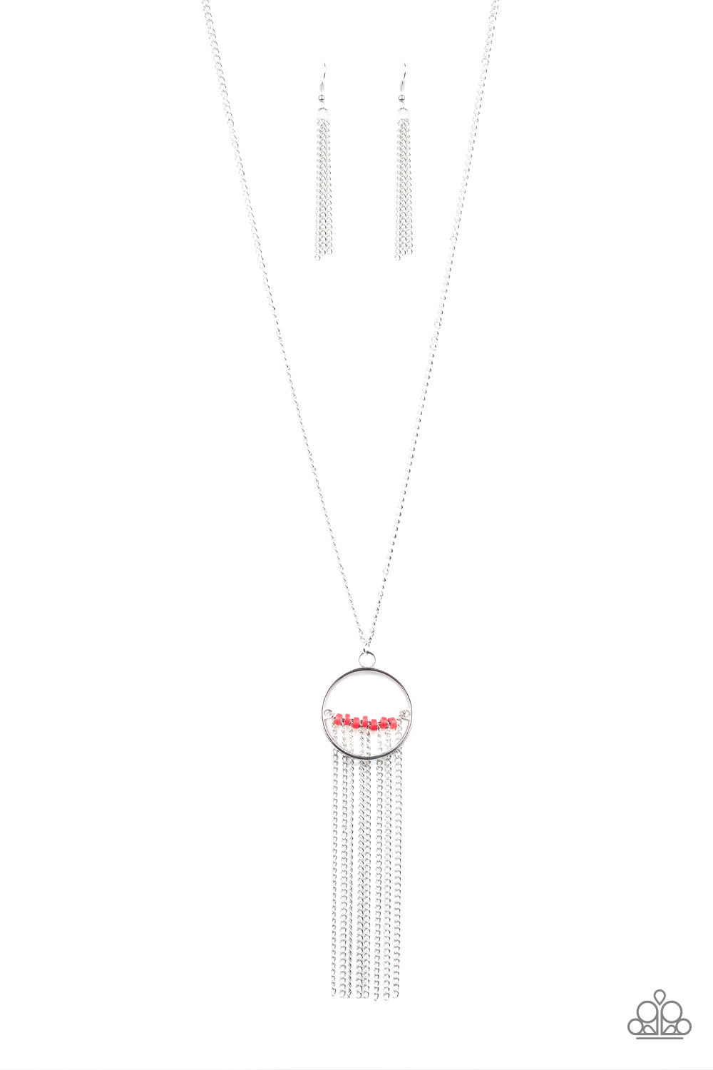 Paparazzi Accessories - Terra Tassel - Red Necklace - Alies Bling Bar