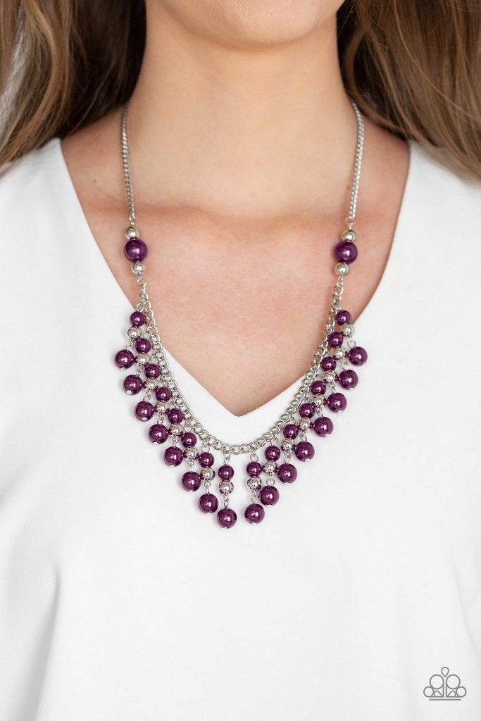 Paparazzi - Location, Location, Location! - Purple Necklace - Alies Bling Bar