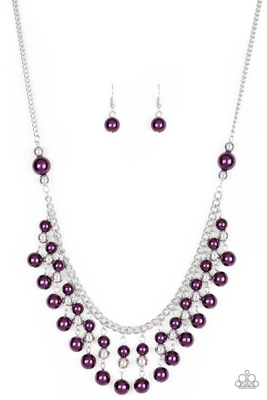 Paparazzi - Location, Location, Location! - Purple Necklace - Alies Bling Bar